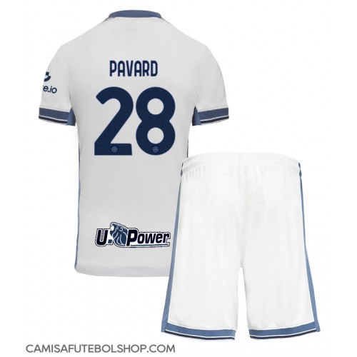 Camisa de time de futebol Inter Milan Benjamin Pavard #28 Replicas 2º Equipamento Infantil 2024-25 Manga Curta (+ Calças curtas)